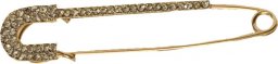 kufer-pasmanteria.pl Agrafka ozdobna 32 ( Złota, Cyrkonie Srebrne )