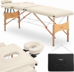  Physa Stół łóżko do masażu drewniane przenośne składane Toulouse Beige do 227 kg beżowe Stół łóżko do masażu drewniane przenośne składane Toulouse Beige do 227 kg beżowe