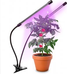  Duronic Duronic GLC24 Lampa LED dla roślin USB doświetlanie pełne spektrum światła 18 LEDów (czerwone i niebieskie), klips do montażu