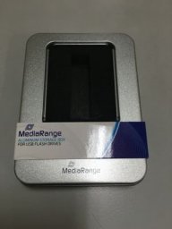  MediaRange MediaRange Aluminium-Box Aufbewahrung von USB Sticks silber