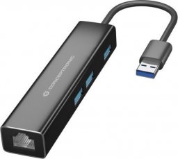 HUB USB Conceptronic 1x RJ-45  + 3x USB-A 3.0 (DONN07BA)