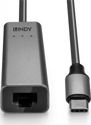 Adapter USB Lindy 43314 USB-C - RJ45 Szary  (43314)
