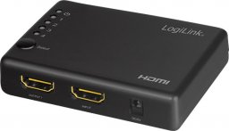  LogiLink LogiLink HDMI-Splitter 1x4-Port, 4K/30Hz, schlank, schw.