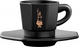  Bialetti Bialetti - Zestaw 4 filiżanek z podstawką - Czarny z miedzianym logo