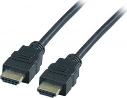 Kabel EFB EFB HighSpeed HDMI Kabel,Ethernet 4K30Hz A-A St-St,0,5m,schw