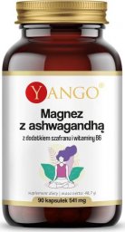  Yango Yango  Magnez z ashwagandhą z dodatkiem szafranu i witaminy B6  90 kaps.