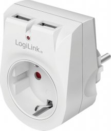  LogiLink LogiLink Steckdosenadapter 1x CEE 7/3 + 2x USB-A
