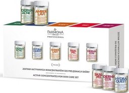 Farmona Farmona Zestaw aktywnych koncentratów do pielęgnacji skóry (DERMAACNE+ x 2, HYDRA QUEST x 2, AMBER LAVI x 2, SKALPEL x 2, DERMACOS x 2)  10 x 5ml