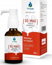  Aliness ALINESS Witamina D3 MAX 4000, z lanoliny + E3 3,2 IU Olive, 30ml  one size