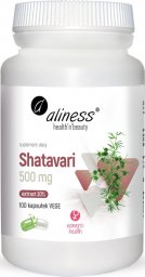  Aliness ALINESS Shatavari ekstrakt 30% 500 mg x 100 Vege caps. one size