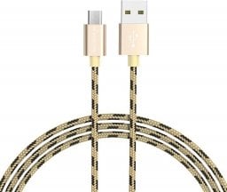 Kabel USB Borofone microUSB - USB-A 1 m Srebrny (6931474703392)