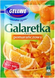  Gellwe Gellwe Galaretka smak pomarańczowy 72g
