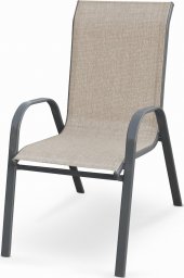  Halmar WNĘTRZARSKIE MOSLER krzesło ogrodowe popiel (1p=1szt)