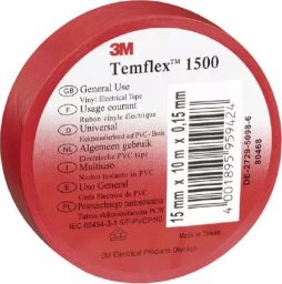 3M Taśma izolacyjna 3M Temflex 1500 DE272951166 19mmx20m czerwona