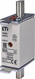  Etipo Wkładka bezpiecznikowa ETI Polam NH00 004182212 gG 63A 500V kombi zwłoczna