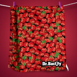 Dr.Bacty Ręcznik dla dzieci szybkoschnący z powłoką antybakteryjną - Cherry - 60x130