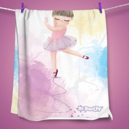  Dr.Bacty Ręcznik dla dziewczynki szybkoschnący z powłoką antybakteryjną 70x140 Dream