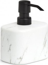  Zeller Dozownik mydła "marmur", ceramiczny, biały, 11x8,1x13,2 cm