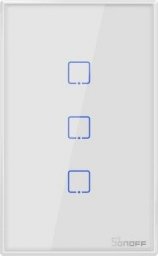  Sonoff T2US3C - 3-gang Wi-Fi Smart Wall Switch US - White