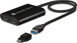 Adapter USB Sonnet USB - HDMI x2 Czarny  (USB3-DHDMI)