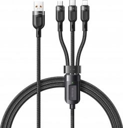 Kabel USB Mcdodo USB-B - Apple 30-Pin + Lightning + microUSB 1 m Czarny (CA-0930)
