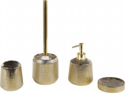  Shumee 4-częściowy zestaw akcesoriów łazienkowych złoty PINTO