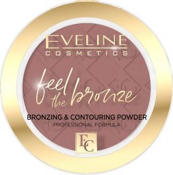  Eveline Cosmetics Eveline Feel The Bronze Puder brązujący i konturujący 02 chocolate Cake