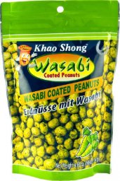 Khao Shong Orzeszki ziemne z wasabi, torebka 140g - Khao Shong