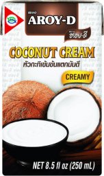  AROY-D Krem kokosowy, śmietanka (85%) w kartonie 250ml - Aroy-D