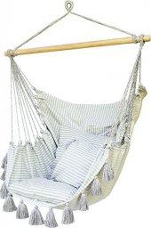 Koala Hammock Leżak hamakowy, niebiesko-kremowy HCXLT-314