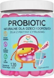  MYVITA Myvita Żelki Naturalne Probiotic 120 szt jelita