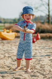  DucKsday Jednoczęściowy strój plażowo-kąpielowy dla niemowlaka filtr UV 50+, Straya 1-2 lata (80-86)