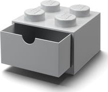 LEGO Szufladka na biurko klocek LEGO Brick 4 (Szary)