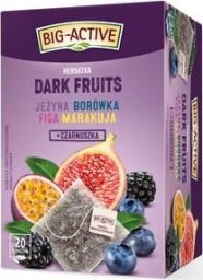 BIG-ACTIVE Big-Active herbatka owocowa Dark Fruits jeżyna, borówka, figa, marakuja + czarnuszka 20torebek x 2,25g/45g