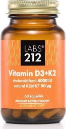 Labs212 LABS212 Vitamin D 4000 + K2MK7 50 uq 60 k