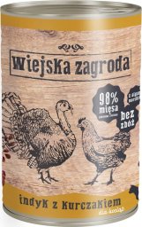 Wiejska Zagroda Karma mokra dla kociąt Indyk z Kurczakiem 400g