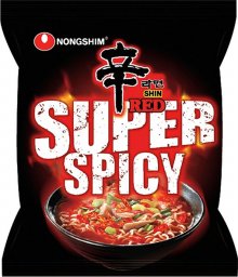  Nongshim Zupa makaronowa Shin Red Super Spicy, ekstra ostra 120g - Nongshim