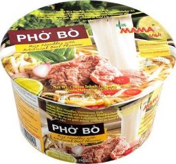 MAMA Zupa Pho Bo wołowa z makaronem ryżowym 65g - MAMA