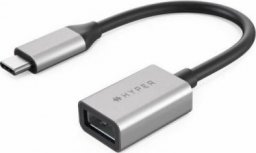 Adapter USB Hyper USB-C - USB Srebrny  (HD425D-GL)