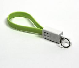 Adapter USB Logo towar w Sosnowcu - Kabel USB Logo microUSB, breloczek na klucze, jasno-zielony () - Morelenet_1131118