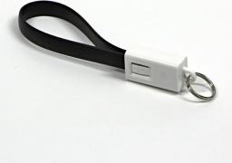 Adapter USB Logo Logo USB kabel (2.0), USB A M - microUSB (M), 0.2m, czarny, blistr, breloczek na klucze () - KUAMXJS02BQL