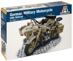  Italeri German military motorcycle with sidecar