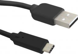 Kabel USB Qoltec USB-A - USB-C 1.5 m Czarny (50489)
