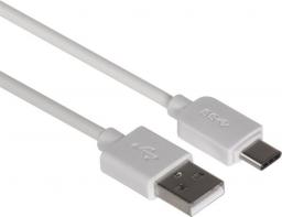 Kabel USB Maclean USB-A - USB-C 1 m Biały (MCTV-831W)