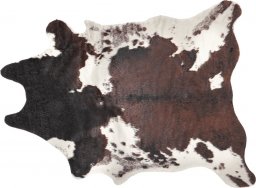  Beliani Dywan ekoskóra 130 x 170 cm brązowo-biały BOGONG