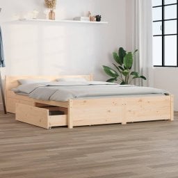  vidaXL vidaXL Rama łóżka z szufladami, 160x200 cm