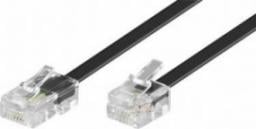  Goobay GOOBAY 10x Modular connection cable 10m black RJ11 / RJ14 plug 6P4C to RJ45 plug 8P4C for connection DSL modem/router to splitter - 68578