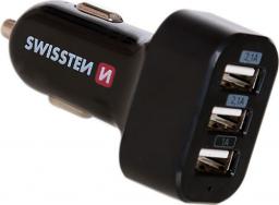 Ładowarka Swissten Car Charger 3x USB-A 5.2 A  (20111200)