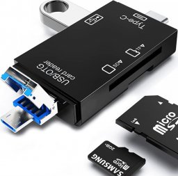 Czytnik Retoo 5W1 CZYTNIK KART SD TF USB MICRO TYP-C MICROSD USB-C