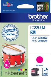 Tusz Brother tusz oryginalny LC-22UM, Magenta